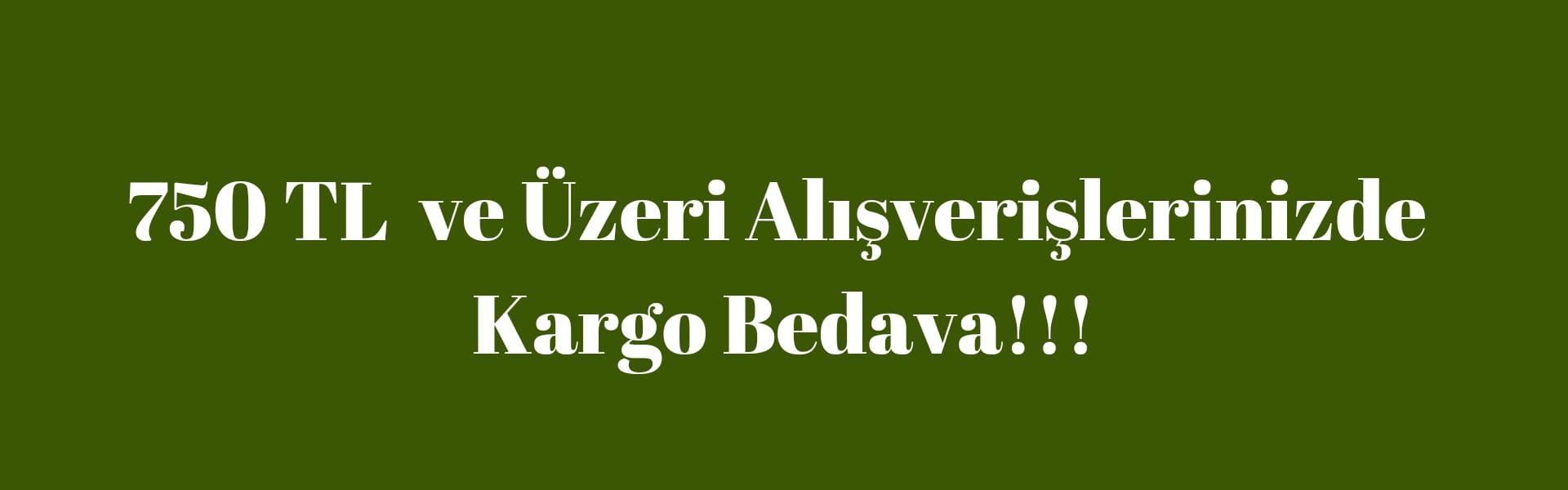 750 ve Üzeri kargo bedava